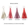 Metallic Leather Tassel Keyring, thumbnail 5 of 5