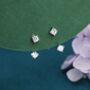 Sterling Silver Double Cz Ear Jacket, thumbnail 5 of 11