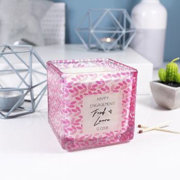 Engagement Scented Square Candle Gift, 11 of 12