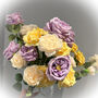 Faux Flower Bouquet Assorted Roses, thumbnail 2 of 2