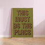 This Must Be The Place Retro Music Gift Family Print, thumbnail 2 of 3