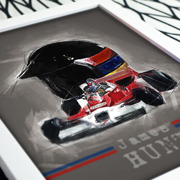 Legends Of Formula One Driver Prints James Hunt, 3 of 4