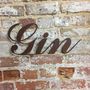 Gin Bar Sign , Gift For A Gin Lover , Home Bar Decor, thumbnail 3 of 3