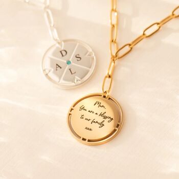 Engravable Compass Necklace, 6 of 9