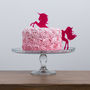 Unicorn Cake Topper Decoration Two Part Set, thumbnail 3 of 4