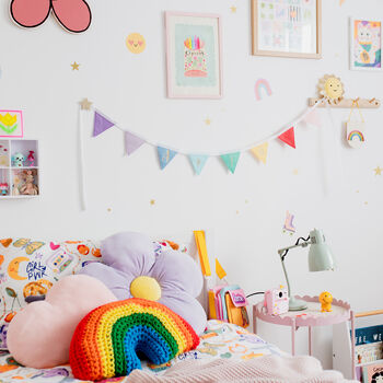 Personalised Felt Bunting Colourful Kids Room Decor, 9 of 11