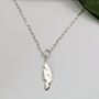 Maxi Feather Sterling Silver Necklace, thumbnail 3 of 6