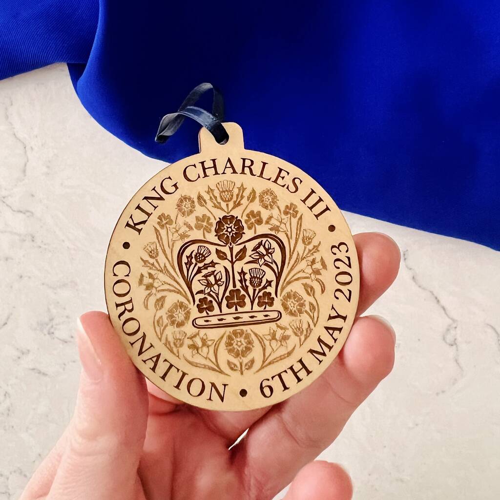 King Charles Iii 2023 Coronation Wooden Keepsake By Design By Eleven