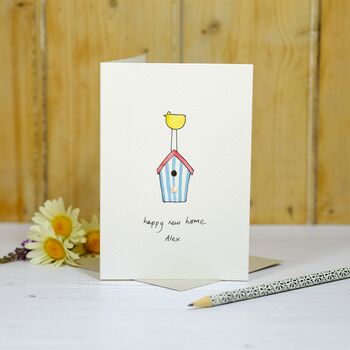 Personalised Birdhouse Handmade Card, 4 of 4