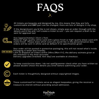 Surprise Holiday Personalised Gift Voucher Ticket, 7 of 12