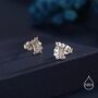 King Of Hearts Sterling Silver Stud Earrings, thumbnail 4 of 12