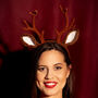 Festive Brown Reindeer Headband For Christmas Fun Child Adult, thumbnail 1 of 4