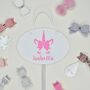 Personalised Unicorn Hair Bow Holder 15 Colours, thumbnail 6 of 9