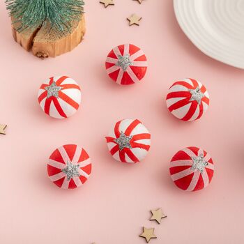 Christmas Candy Stripe Surprise Balls, 2 of 3
