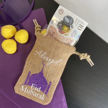 Eid Personalised Money Gift Bag Or Mini Sweet Gift, 2 of 4