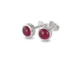 Birthstone Studs With Ruby July, 2 of 3