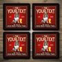 Personalised Bar Runner And Coasters Dog House Vintage, thumbnail 2 of 8