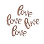 Rose Gold Foiled Love Wedding Table Confetti, thumbnail 2 of 3