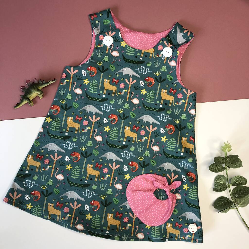Handmade Girls Jungle Dress, 1 of 6