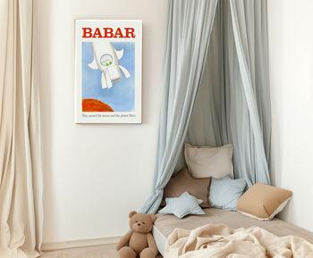 Babar Spaceship Nursery Art Print, 3 of 3