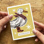 Pink Cowboy Duck Birthday Card, thumbnail 3 of 4