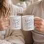 Set Of Two Personalised We're Engaged Mugs, thumbnail 2 of 4