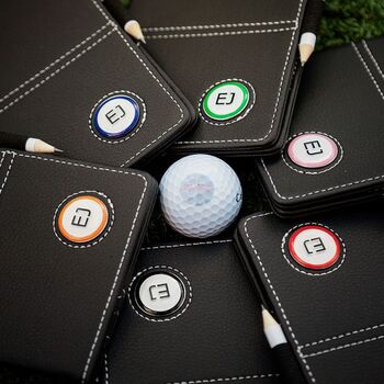 Personalised Golf Scorecard Holder In Black, 4 of 4