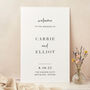White Modern Script Wedding Welcome Sign, thumbnail 1 of 3