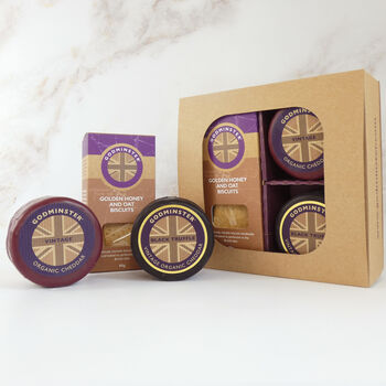 Cheddar, Black Truffle And Crackers Gift Set, 2 of 2