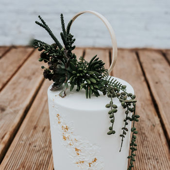 Trailing Succulent Wedding Cake Topper, 2 of 3