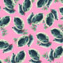 Rubber Plant Pink Gift Wrap X Two Sheets, thumbnail 3 of 3