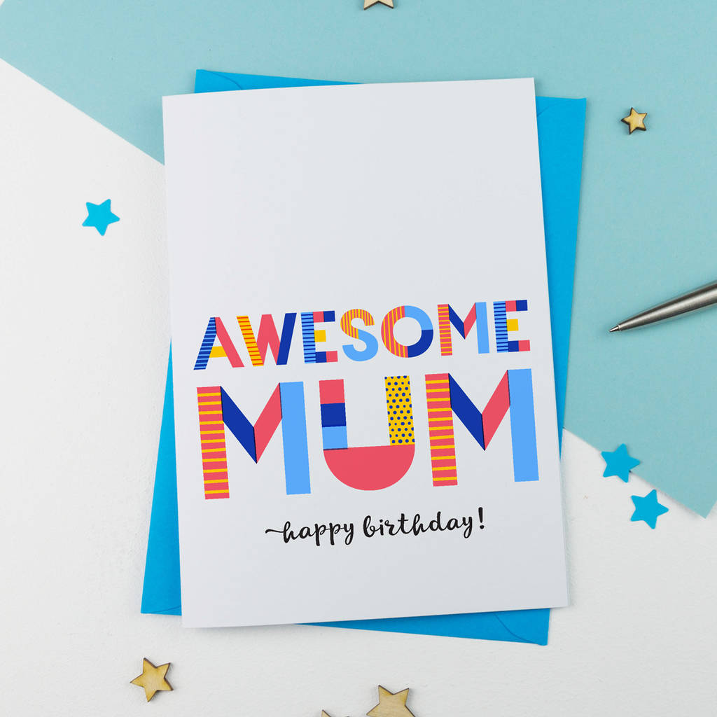 Awesome Mum Personalised Card, 1 of 2
