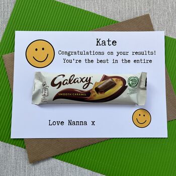 Exam Results A Level / Gcse Chocolate Galaxy Card, 2 of 5