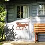 Rusted Metal Horse Sculpture Equestrian Art Decor, thumbnail 9 of 10