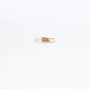 Tri Colour Gold Filled Stacking Ring Set, 11 of 11