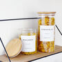 Bamboo Storage Jar With Personalised Minimalist Label, thumbnail 7 of 12