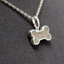 Dog Cremation Ashes Memorial Necklace, thumbnail 1 of 5