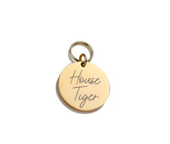 House Tiger Disc Cat I.D Tag, 4 of 5