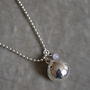 Harmony Ball Pregnancy Necklace With Amethyst Pearl, thumbnail 1 of 7