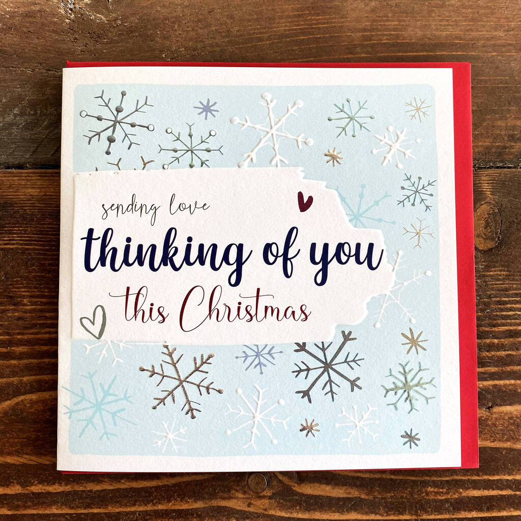 Thinking Of You This Christmas Card By Molly Mae®  notonthehighstreet.com