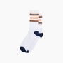 Legend Organic Cotton Sports Socks In White, thumbnail 3 of 4