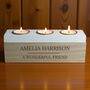 Personalised Classic Triple Tea Light Box Tealight Hold, thumbnail 9 of 12