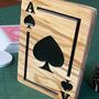 Personalised Wood And Resin Poker Trophy Ace Of Spades, thumbnail 6 of 7