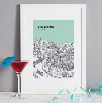 Personalised New Orleans Print, 8 of 10