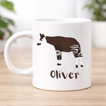 Okapi Personalised Mug, 2 of 2