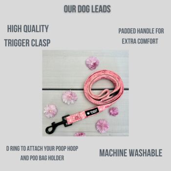 Pink Floral Dog Lead, 3 of 3