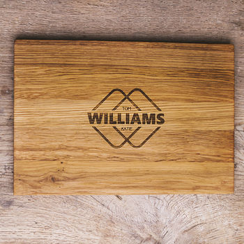 Harmony Persnalised Oak Chopping Serving Board, 2 of 6