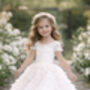 Ophelia In Ivory White Party Girl Or Flower Girl Dress, thumbnail 1 of 8