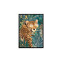 Framed Cheetah Tropical Jungle Wall Art Print Copper, thumbnail 2 of 9