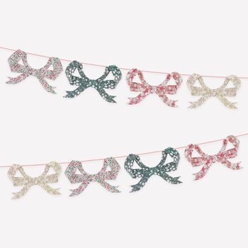 Liberty Print Festive Bow Garland, 4 of 6